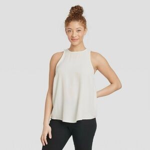 NWT A NEW DAY CREAM RACERBACK TOP SIZE XXL